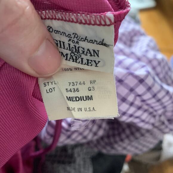 Pink 70s Maxi Disco Slip Dress MEDIUM Donna Richard for Gillian & O’Malley - Picture 9 of 9